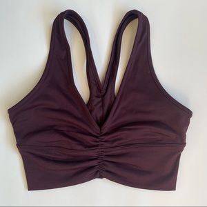 Alo Yoga Wild Thing Bra in Oxblood